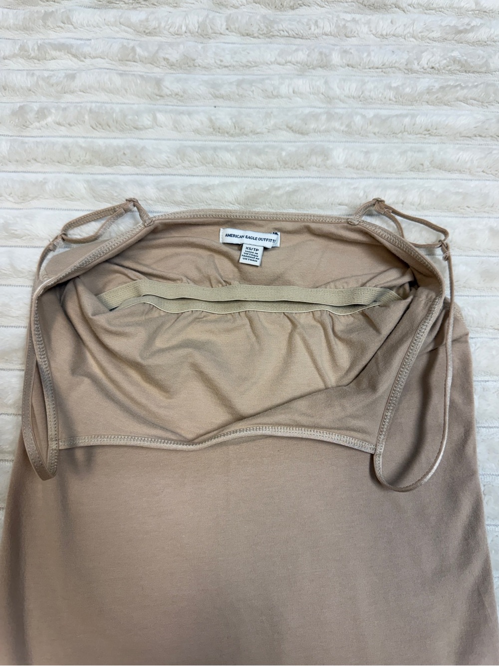 American Eagle: Women's Tan Layering Cami Tank Top. Size XS - Picture 6 of 8
